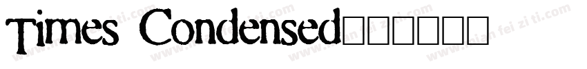 Times Condensed字体转换